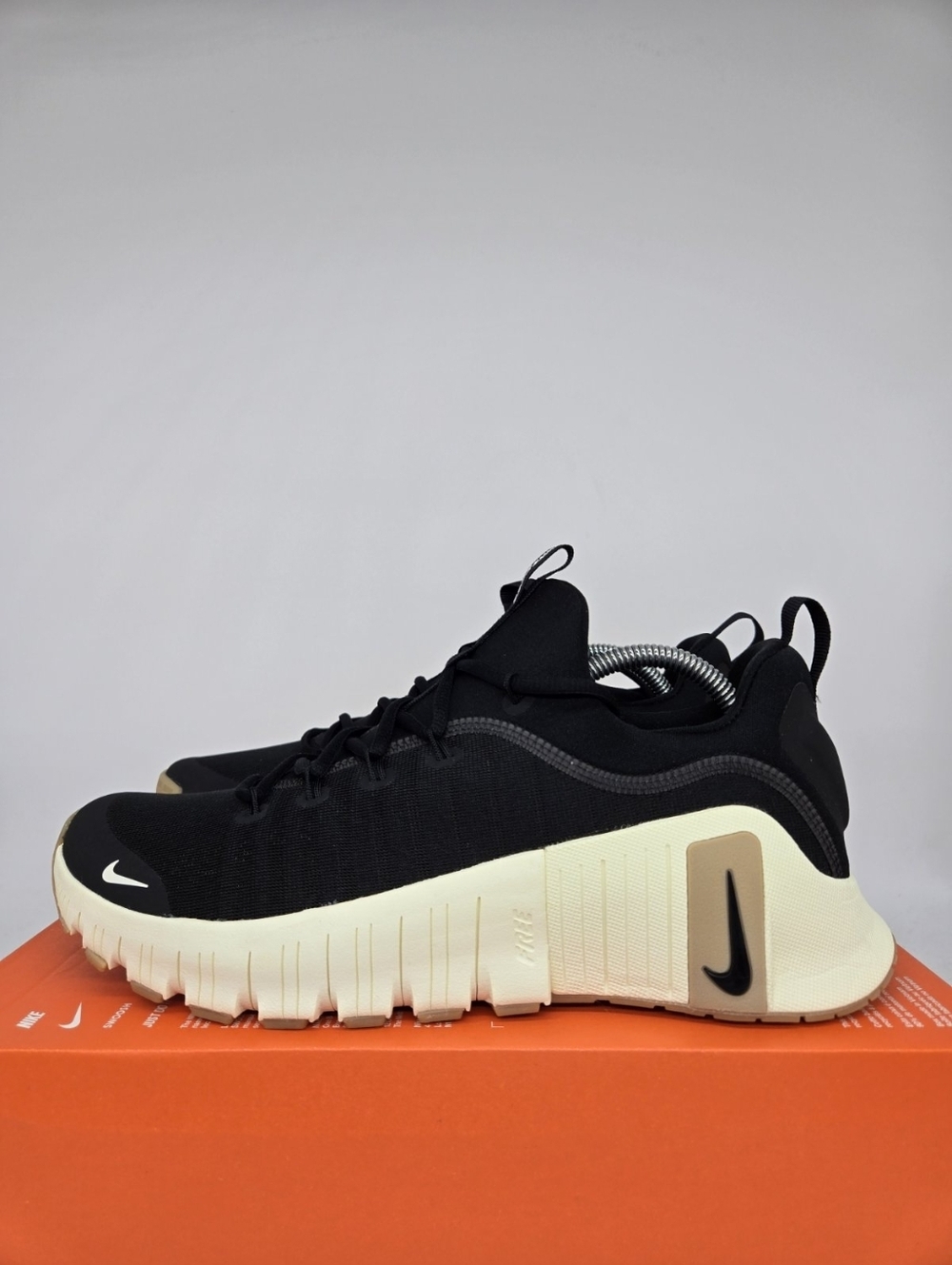 Nike Free Metcon 6 Black Gum Light Brown Men's Workout Shoes Size 10 New